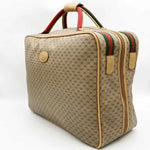 Gucci Sherry Beige Canvas Travel Bag (Pre-Owned)
