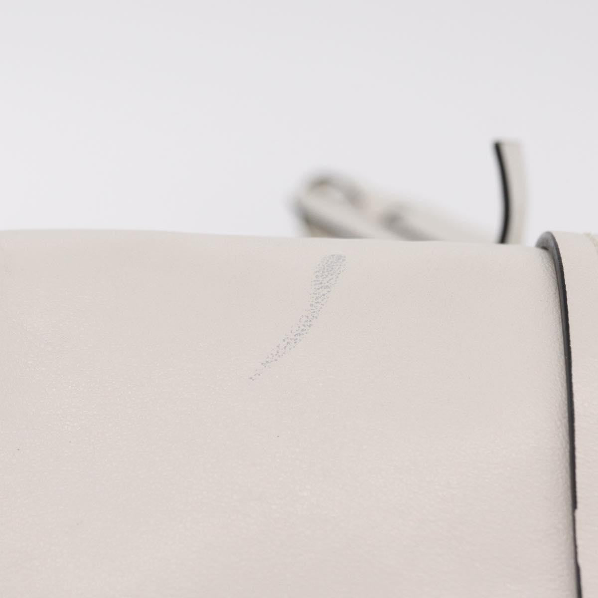 Miu Miu Grace Lux Leather White Leather Shoulder Bag Bag (Pre-Owned)