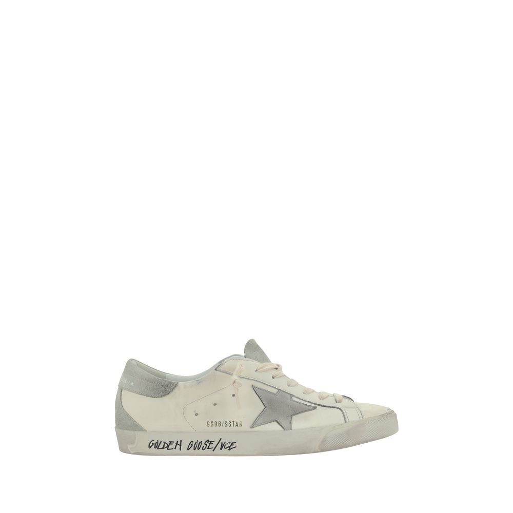Golden Goose White Goatskin Men's Sneakers
