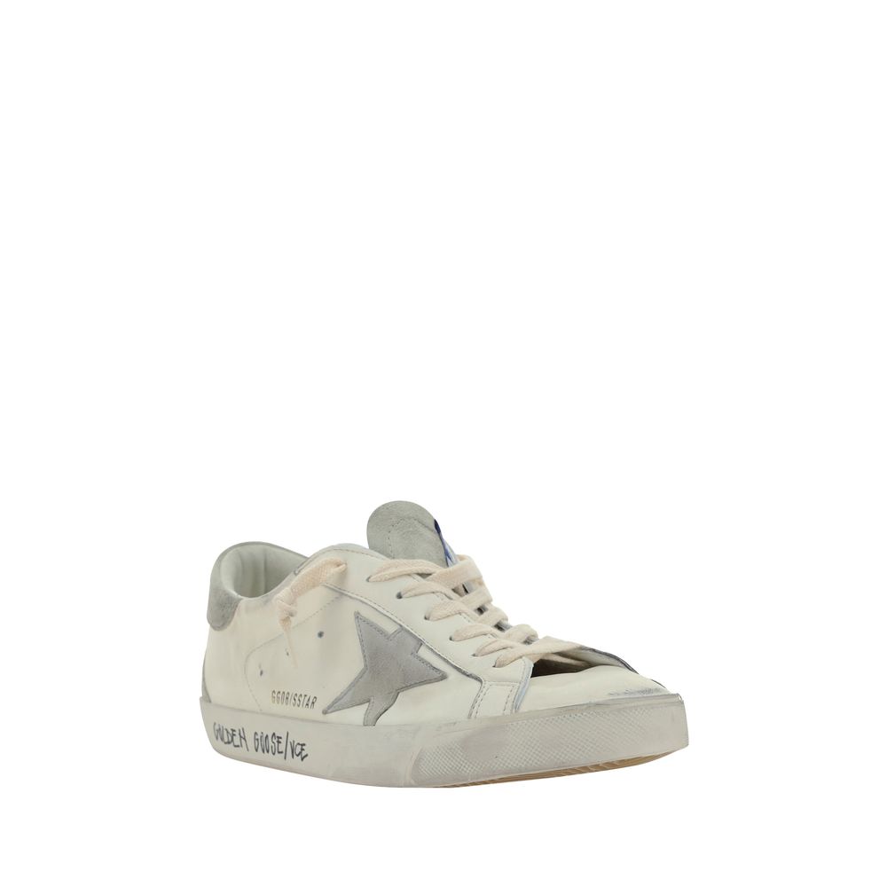 Golden Goose White Goatskin Men's Sneakers