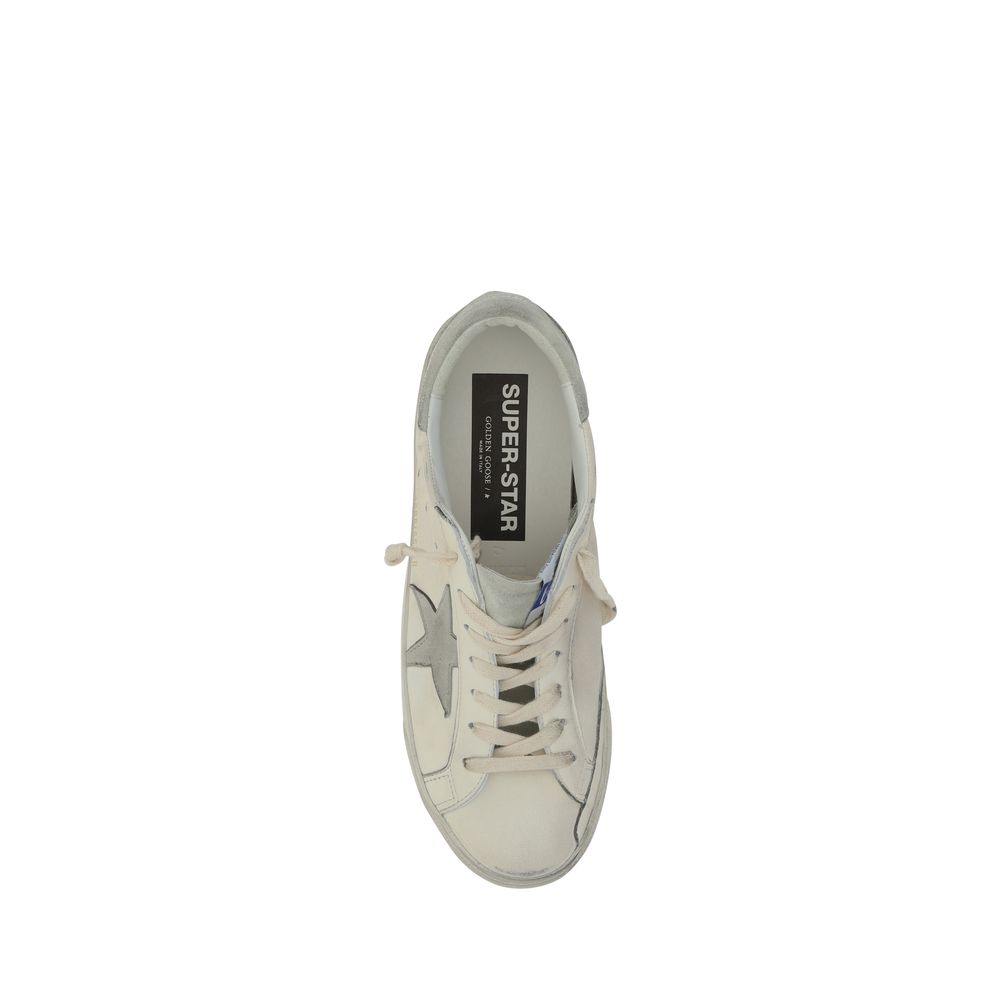 Golden Goose White Goatskin Men's Sneakers