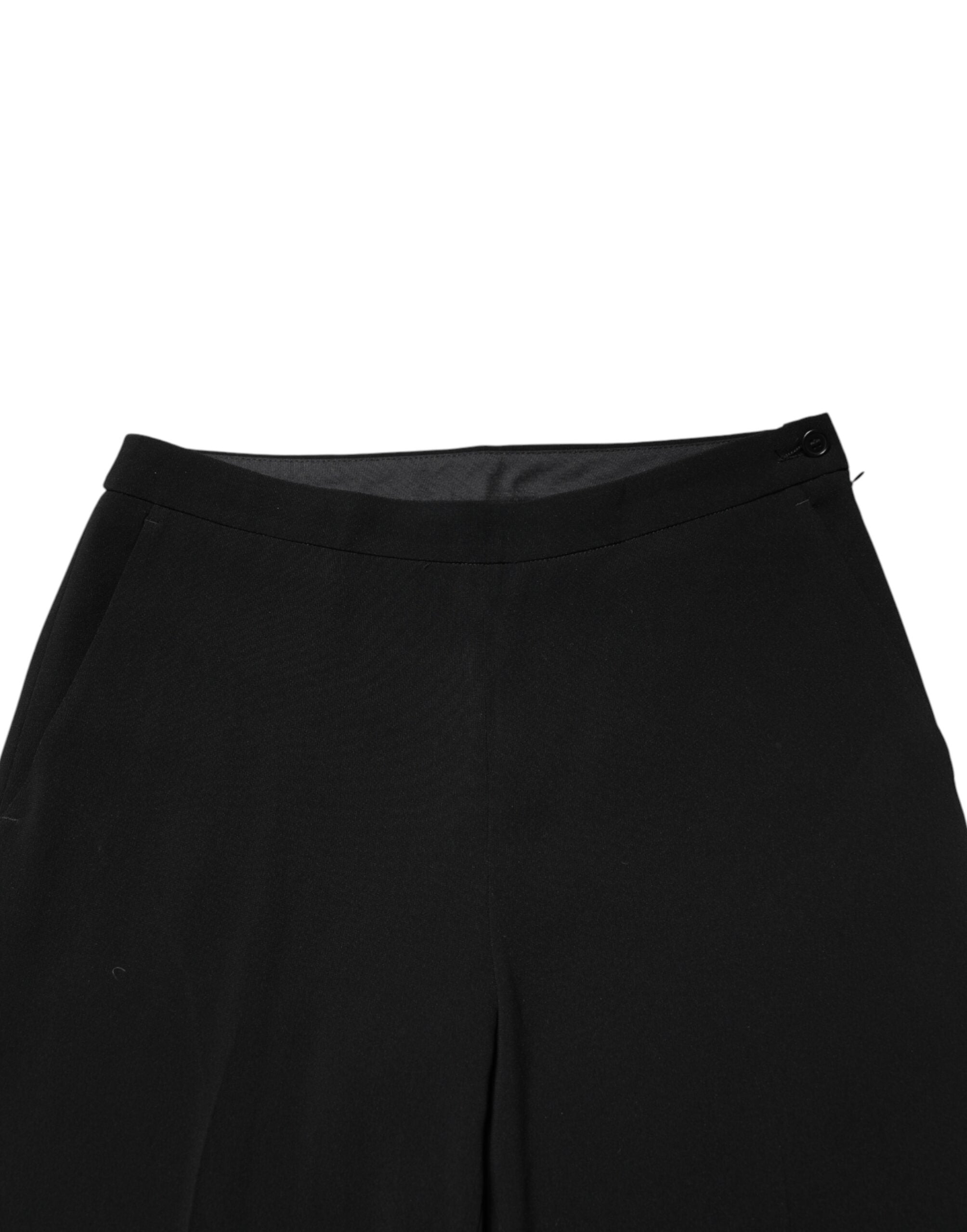 Aspesi Black High Waist Zip Straight Chino Trouser Women's Pants