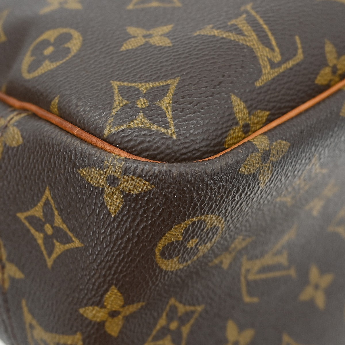 Louis Vuitton Deauville Monogram Canvas Brown Canvas Handbag (Pre-Owned)