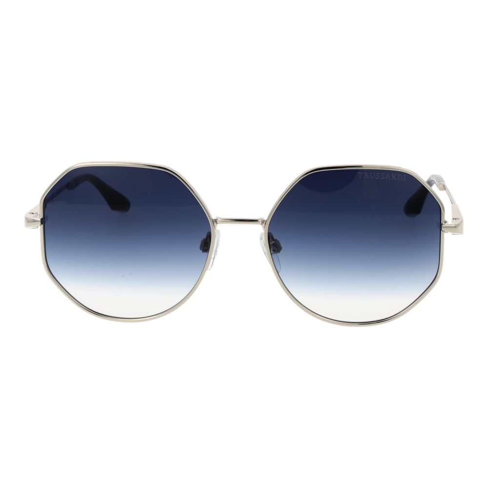 Trussardi Silver Metal  Sunglasses