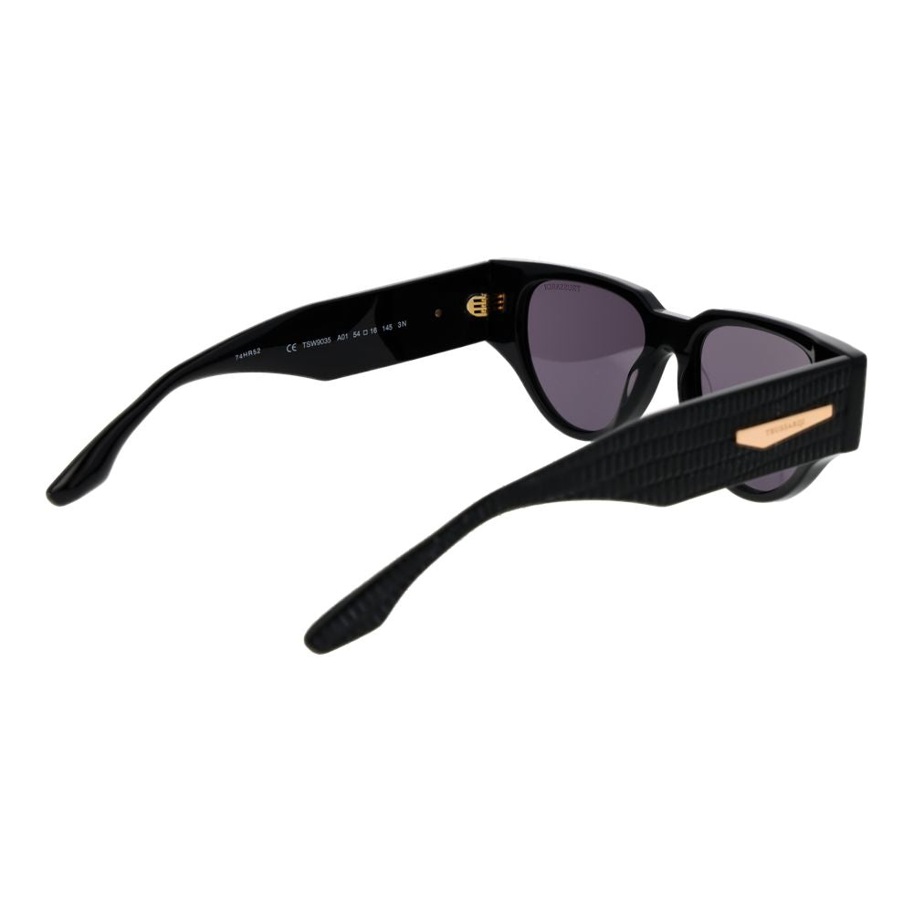 Trussardi Black Acetate Women's Sunglasses