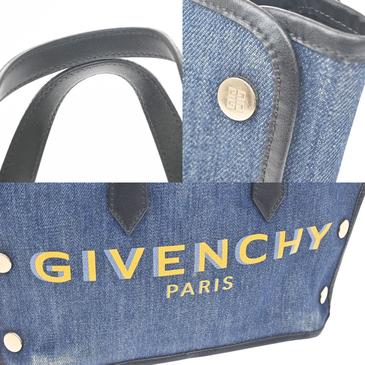 Givenchy Bond Shopper Tote Denim Blue Denim_Jeans Tote Bag Bag (Pre-Owned)