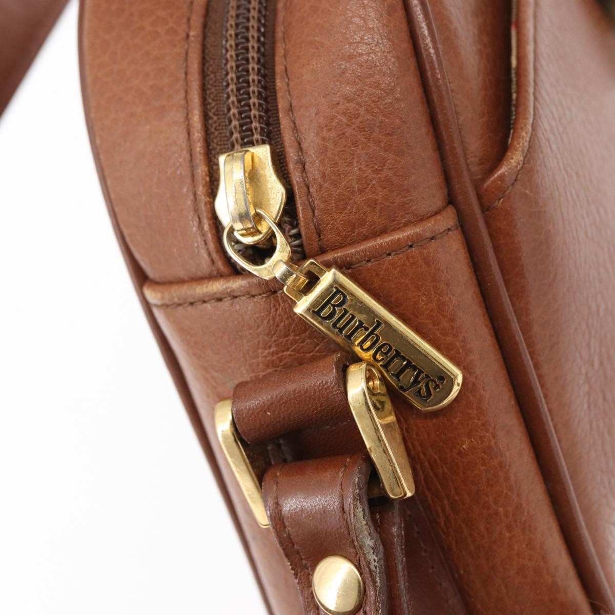 Burberry Vintage Leather Brown Leather Shoulder Bag Bag (Pre-Owned)