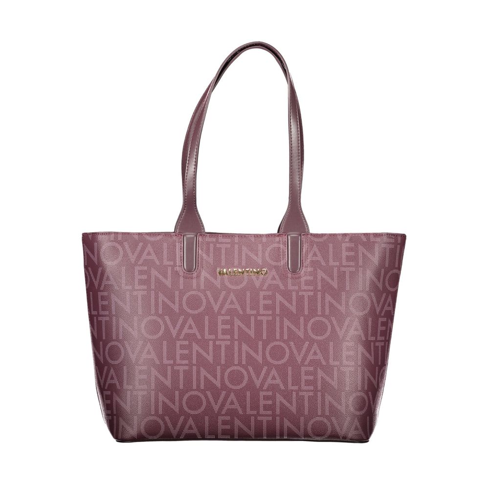 Mario Valentino Rosso Polyurethane Women's Bag with Women's Handles