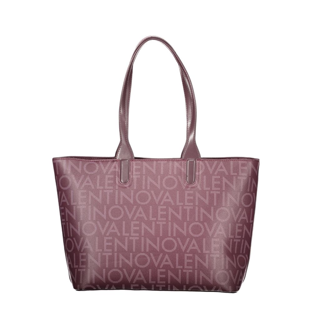 Mario Valentino Rosso Polyurethane Women's Bag with Women's Handles