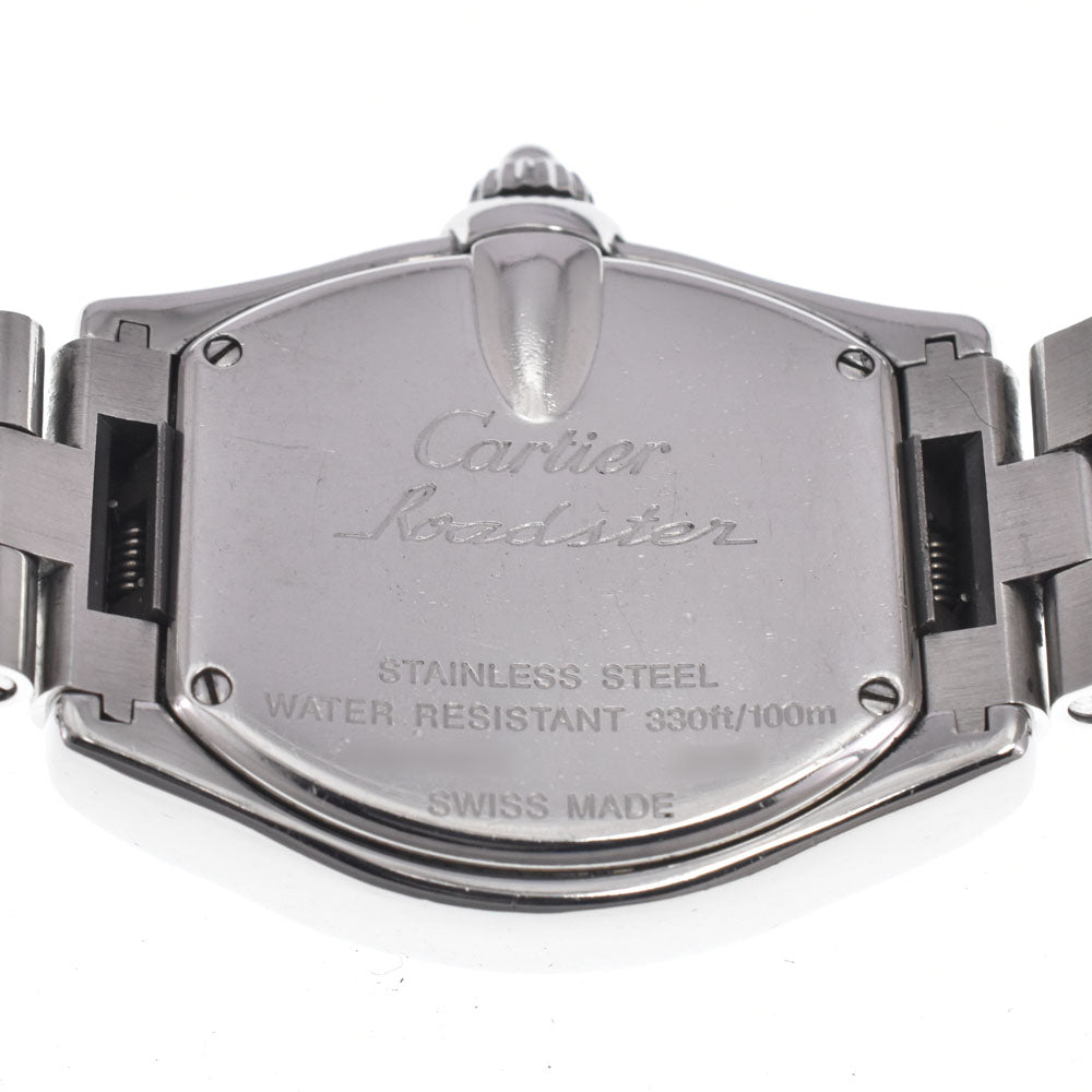 Cartier Roadster Quartz Stainless Steel With Mother Of Pearl Watch (Pre-Owned)