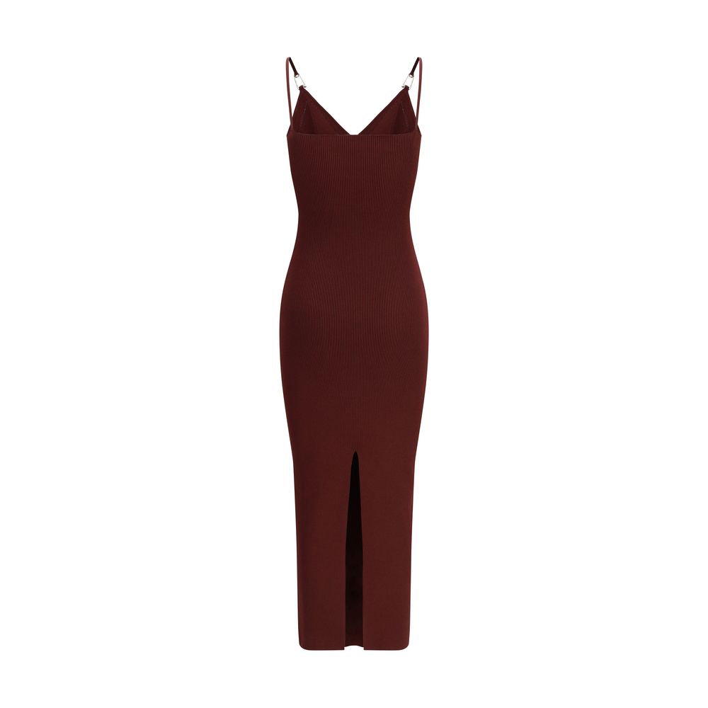 Versace Bordeaux Viscose Casual Women's Dress
