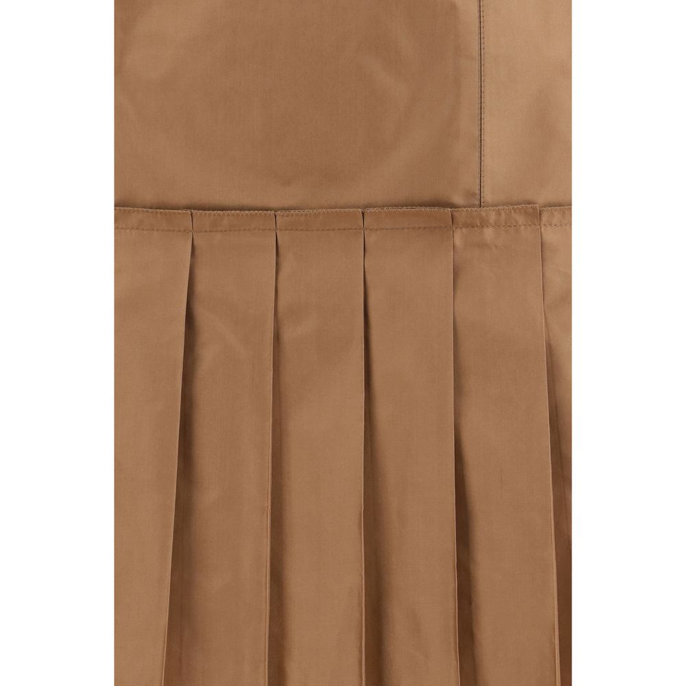 Fendi Brown Silk Mini Women's Skirt