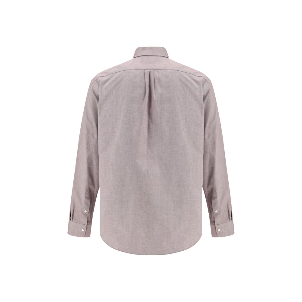 Fendi Bordeaux Cotton Men's Shirt