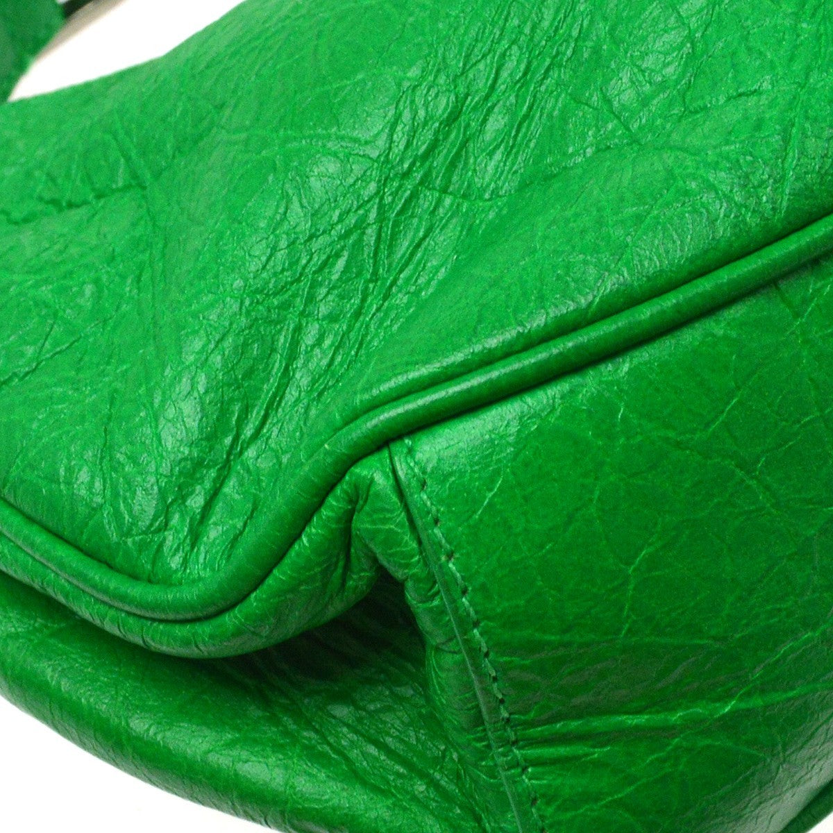 Balenciaga Le Cagole Giant Studs Leather Green Leather Shoulder Bag Bag (Pre-Owned)