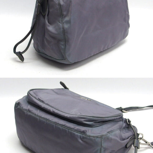 Prada Tessuto Grey Synthetic Shopper Bag (Pre-Owned)