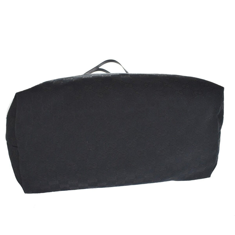 Gucci Gg Canvas Black Canvas Tote Bag (Pre-Owned)