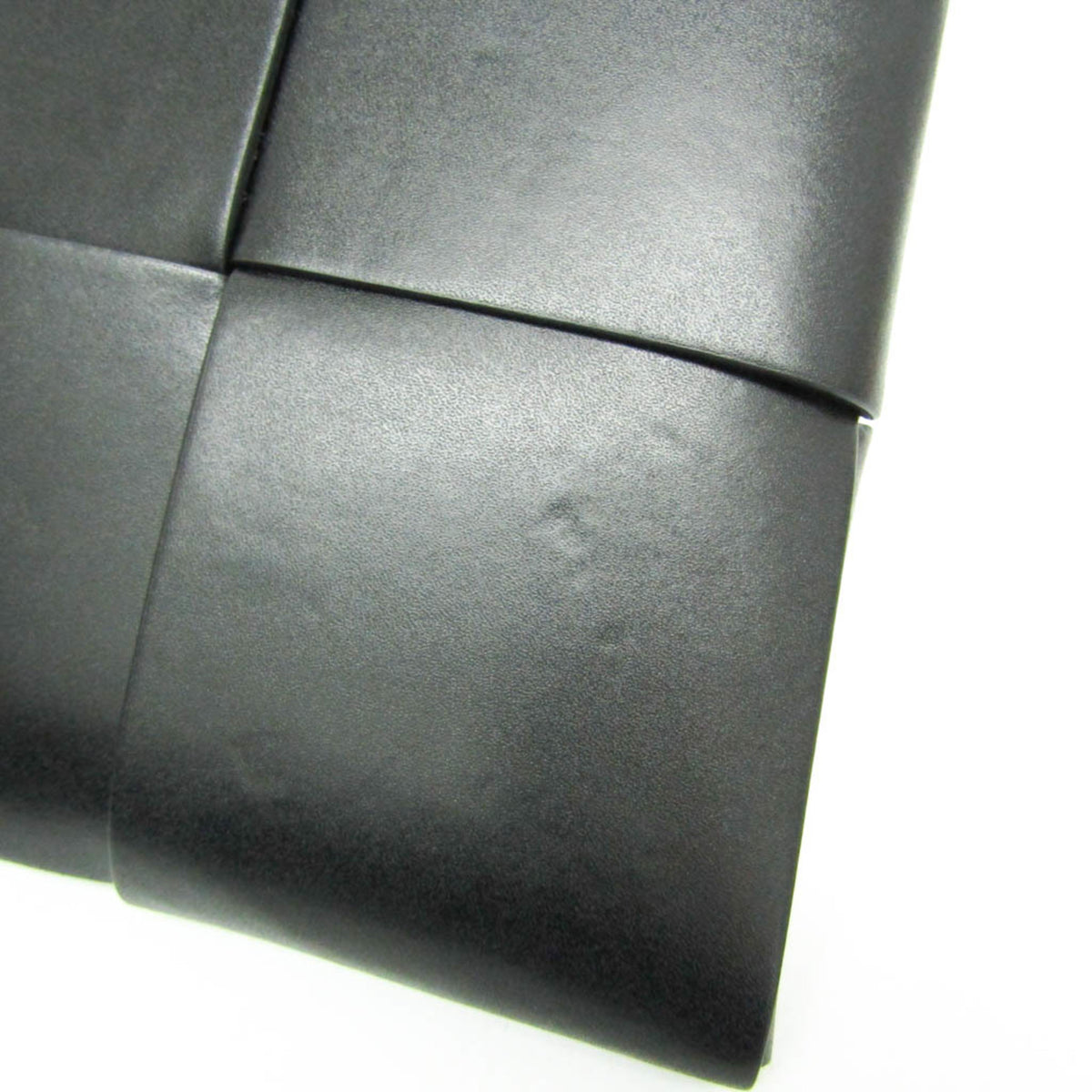 Bottega Veneta Cut Out Maxi Intrecciato Leather Black Leather Crossbody Bag Bag (Pre-Owned)