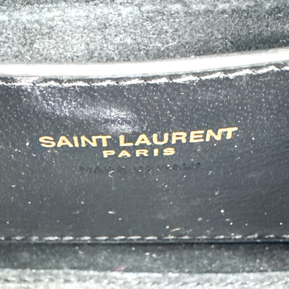 Saint Laurent Le 5 A 7 Hobo Leather Black Leather Shoulder Bag Bag (Pre-Owned)