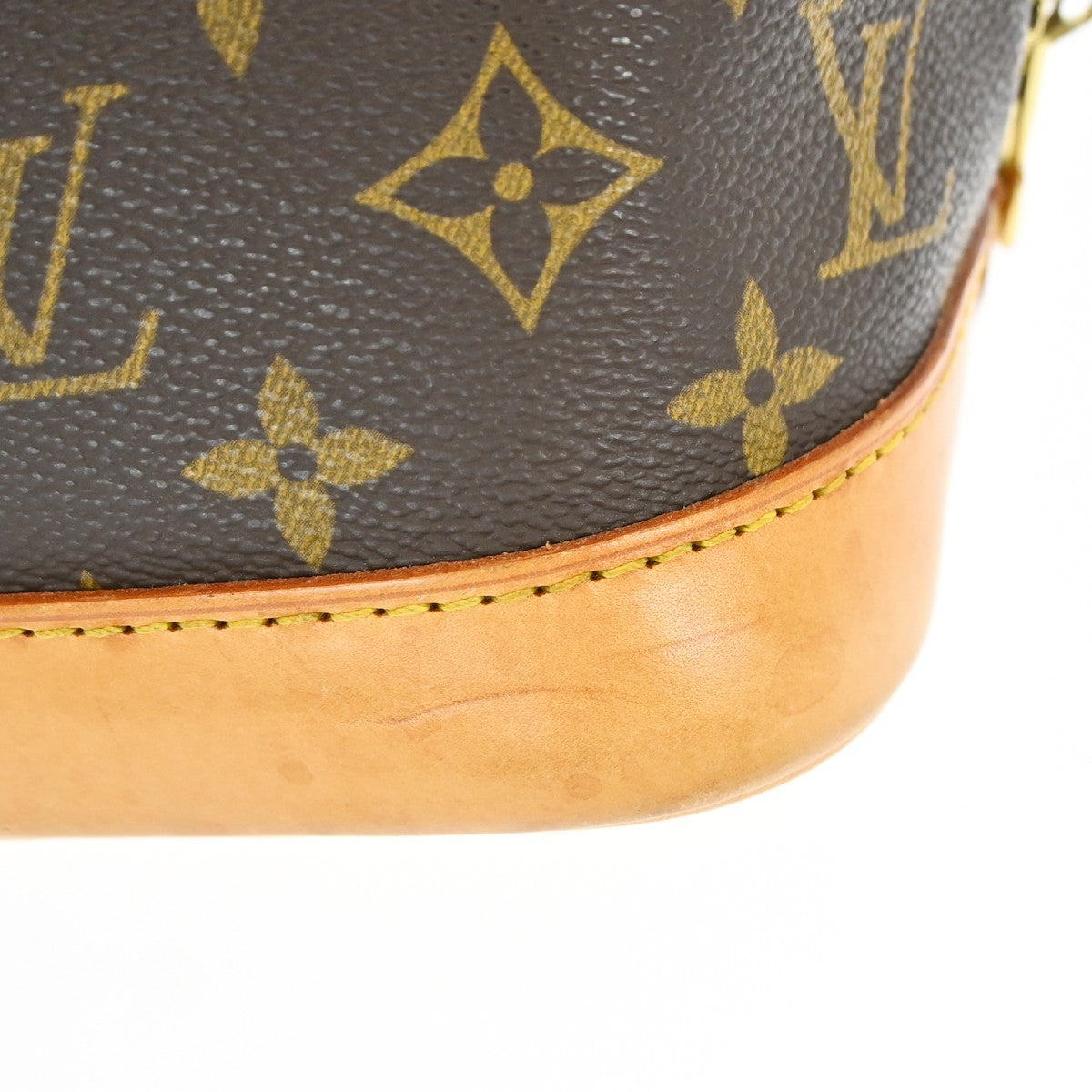 Louis Vuitton Alma Monogram Canvas Brown Canvas Handbag (Pre-Owned)
