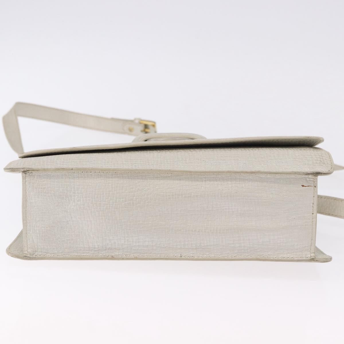 Loewe Barcelona Top Handle Leather Silver Leather Handbag (Pre-Owned)