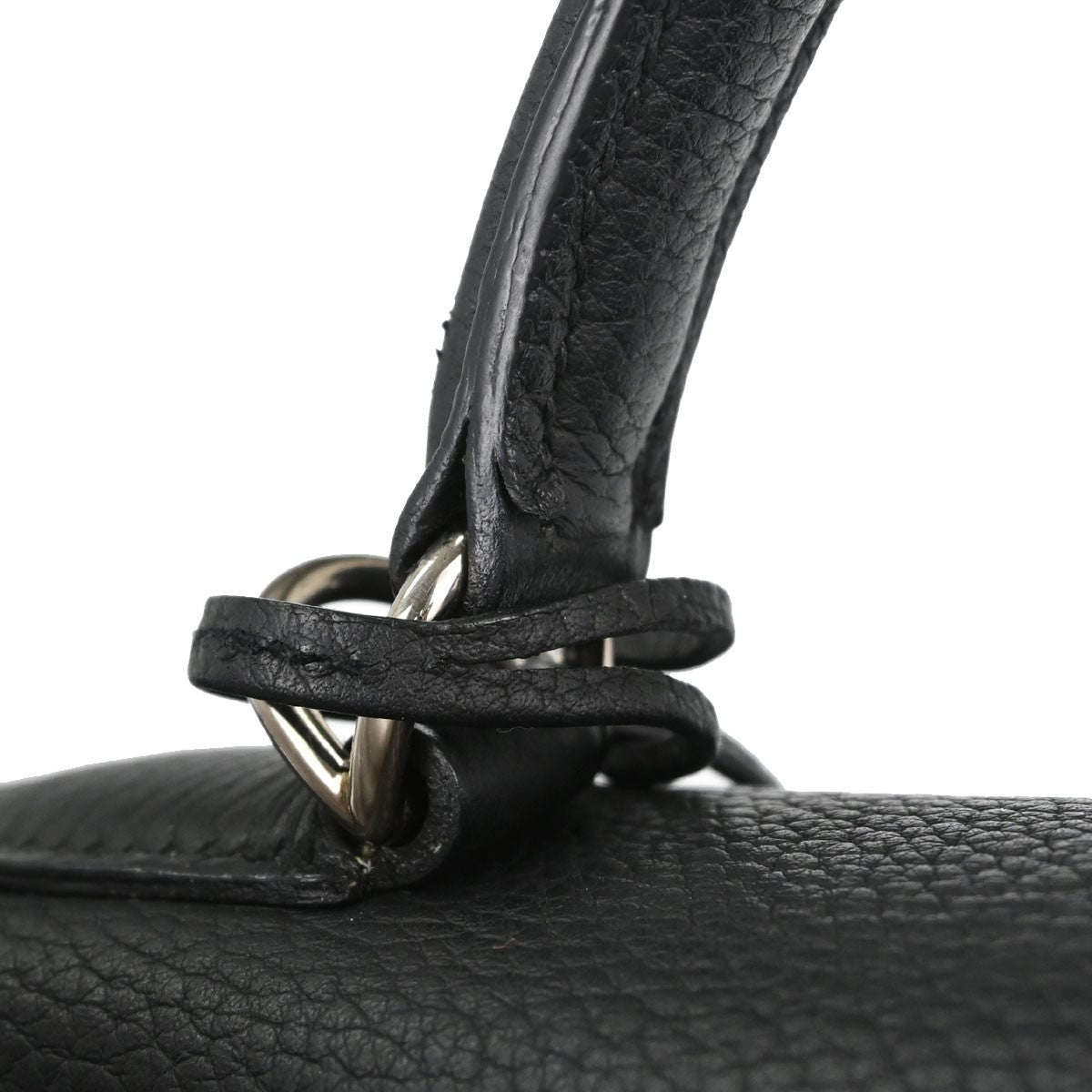 Hermes Birkin Black Togo With Palladium Hardware Black Leather Handbag (Pre-Owned)