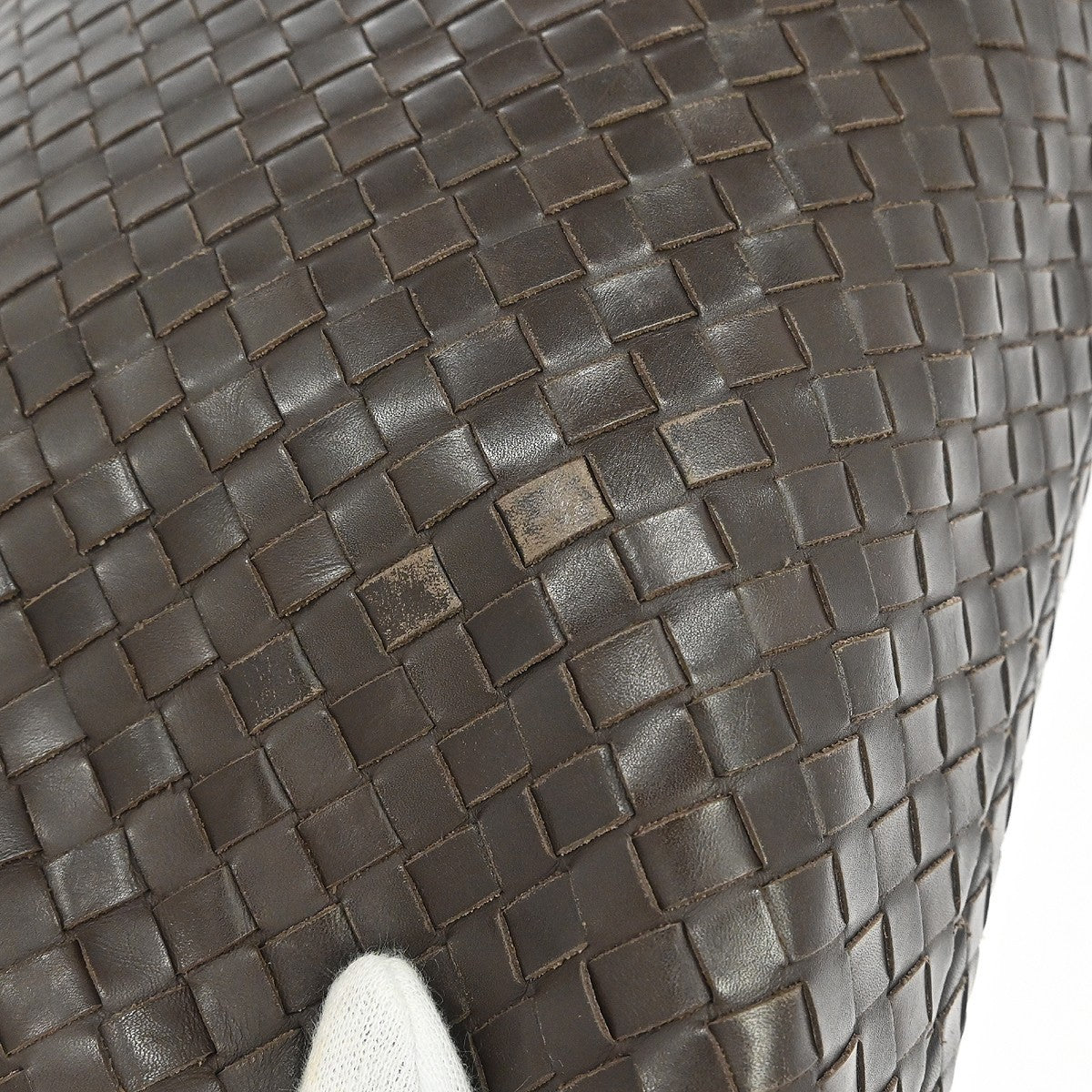Bottega Veneta Envelope Intrecciato Nappa Brown Leather Briefcase Bag (Pre-Owned)