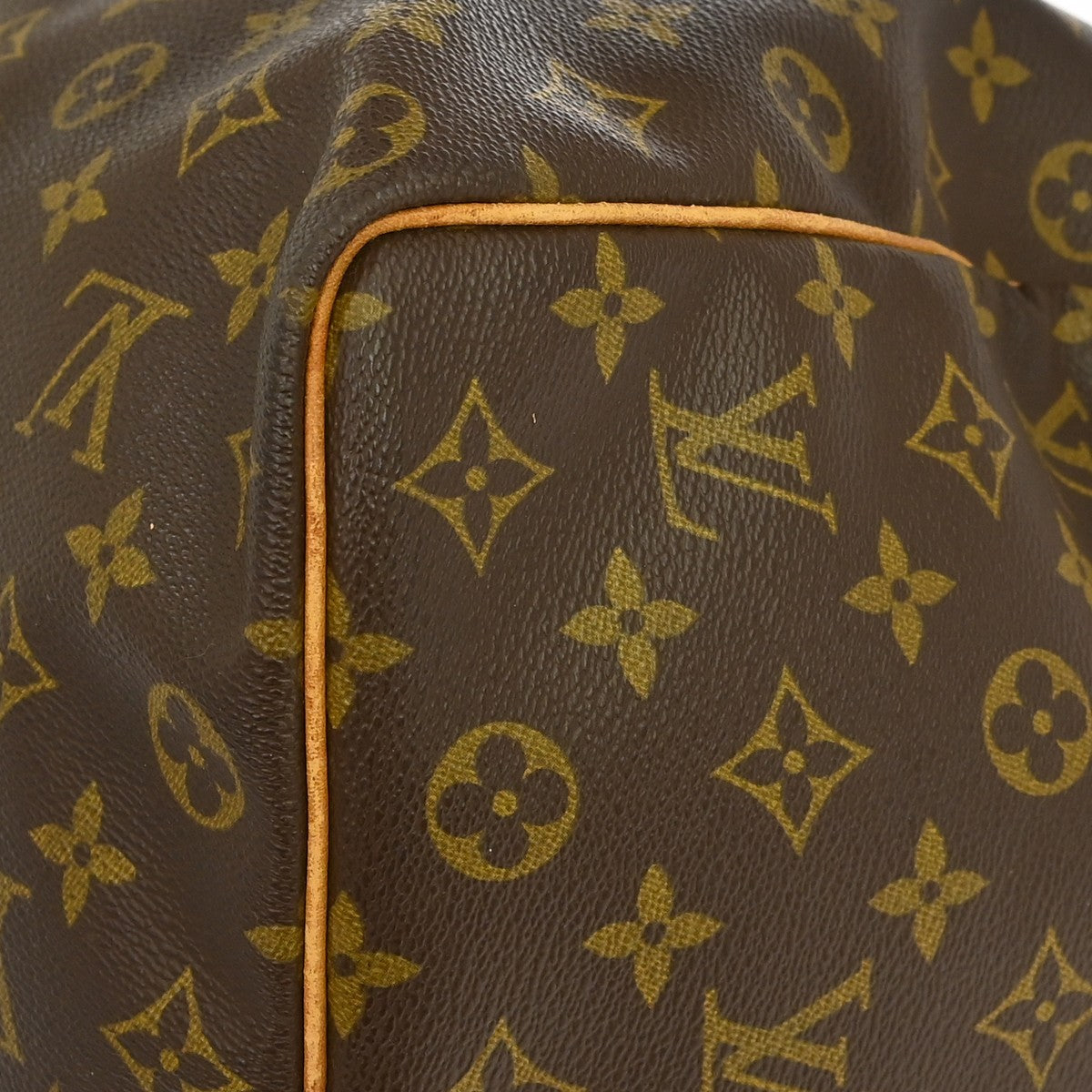 Louis Vuitton Keepall Monogram Brown Canvas Travel Bag Bag (Pre-Owned)