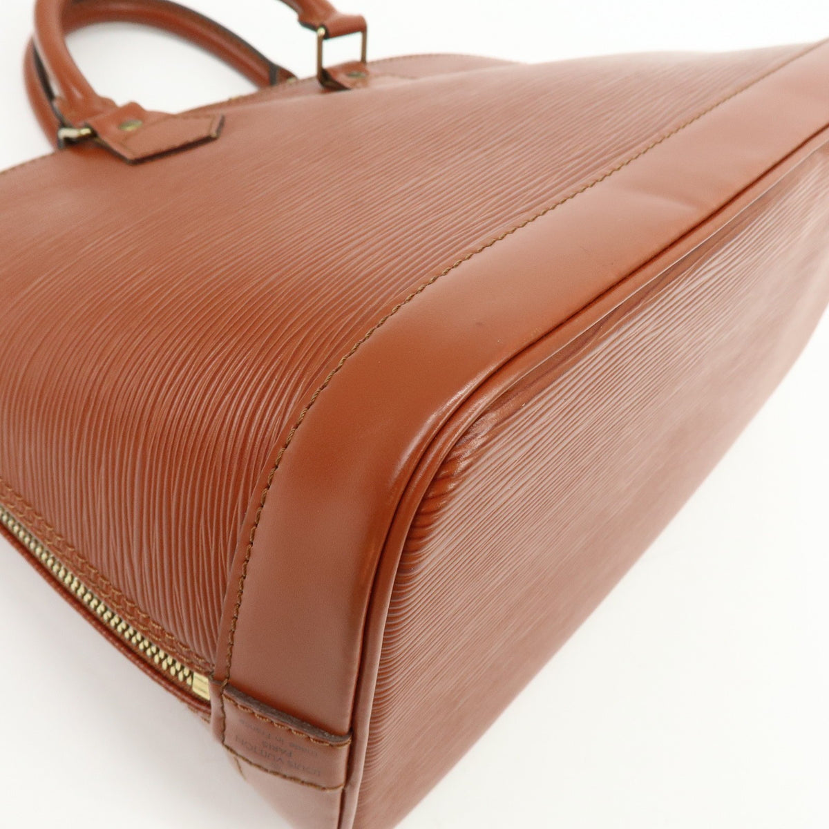 Louis Vuitton Alma Epi Leather Brown Leather Handbag (Pre-Owned)