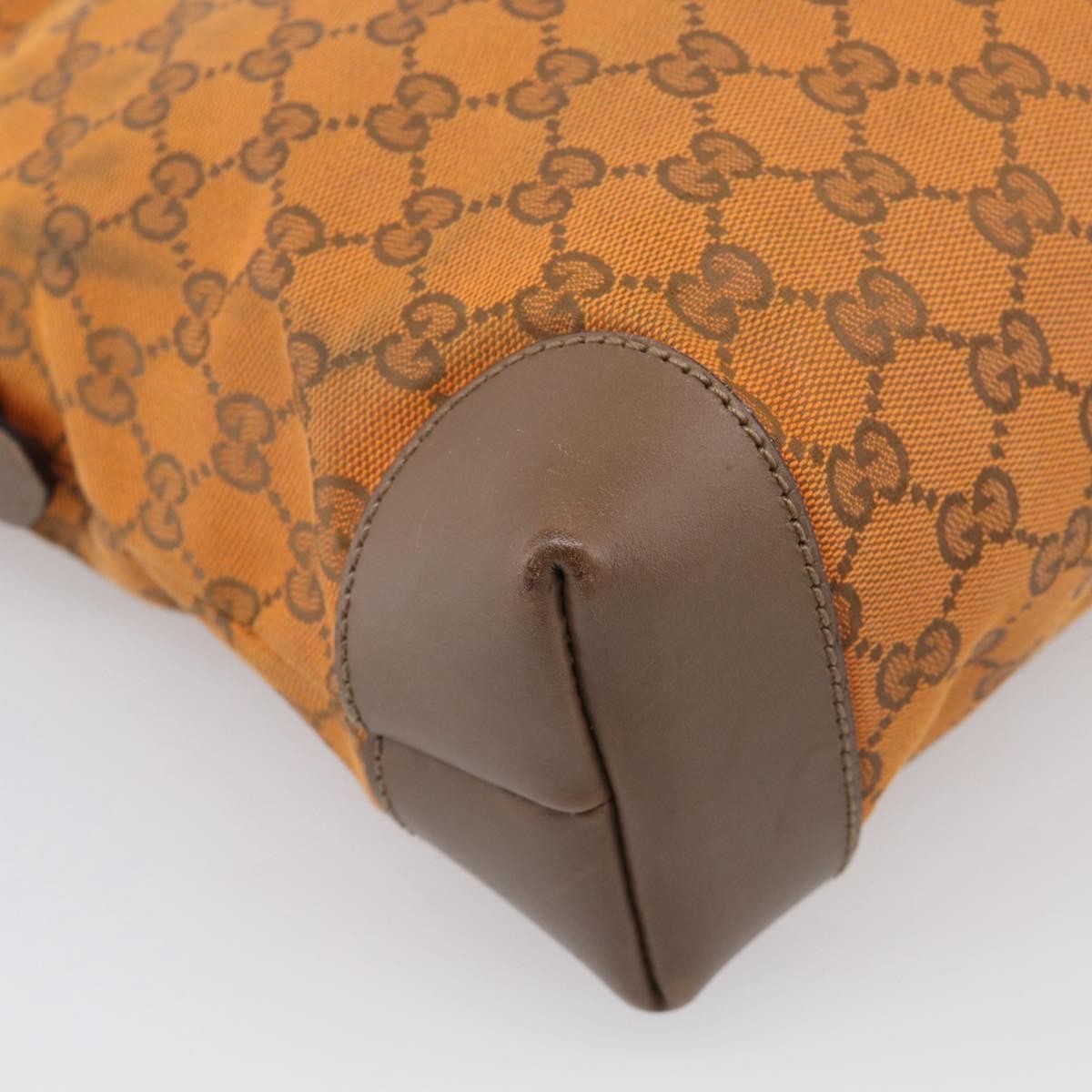 Gucci Shoulder Canvas Orange Canvas Shoulder Bag Bag (Pre-Owned)