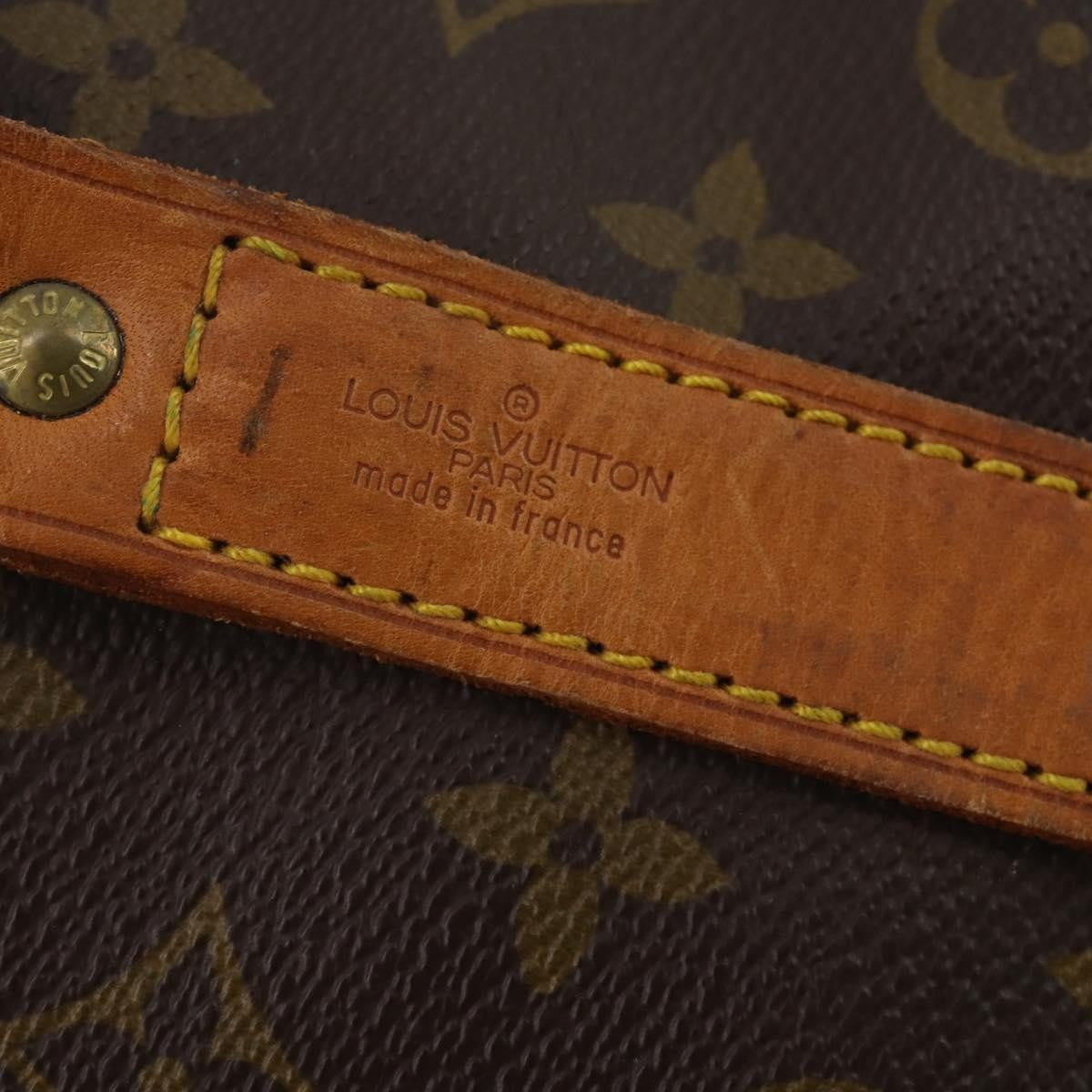 Louis Vuitton Keepall Bandoulière Monogram Brown Canvas Travel Bag Bag (Pre-Owned)