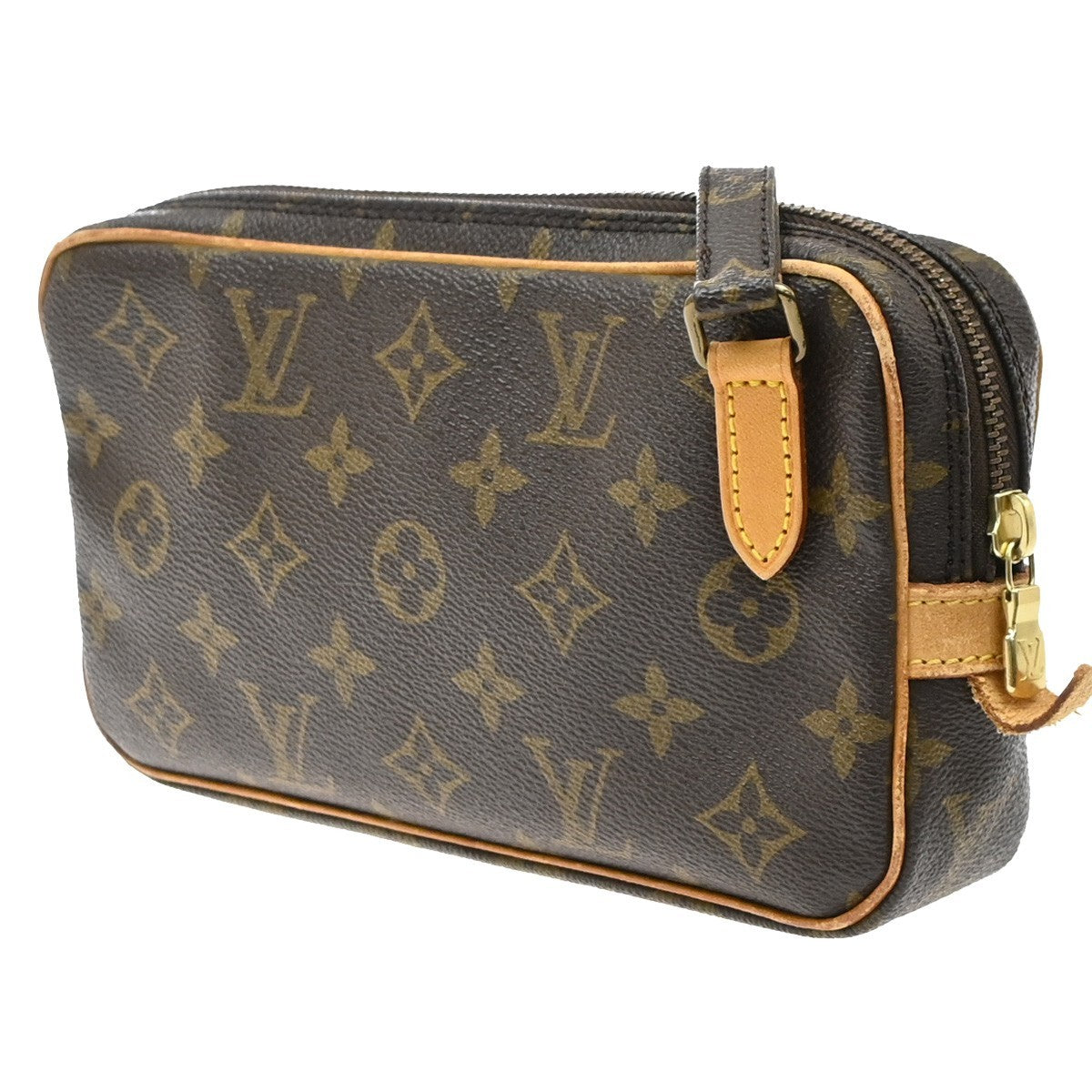 Louis Vuitton Pochette Marly Bandouliere Monogram Canvas Brown Canvas Shoulder Bag Bag (Pre-Owned)