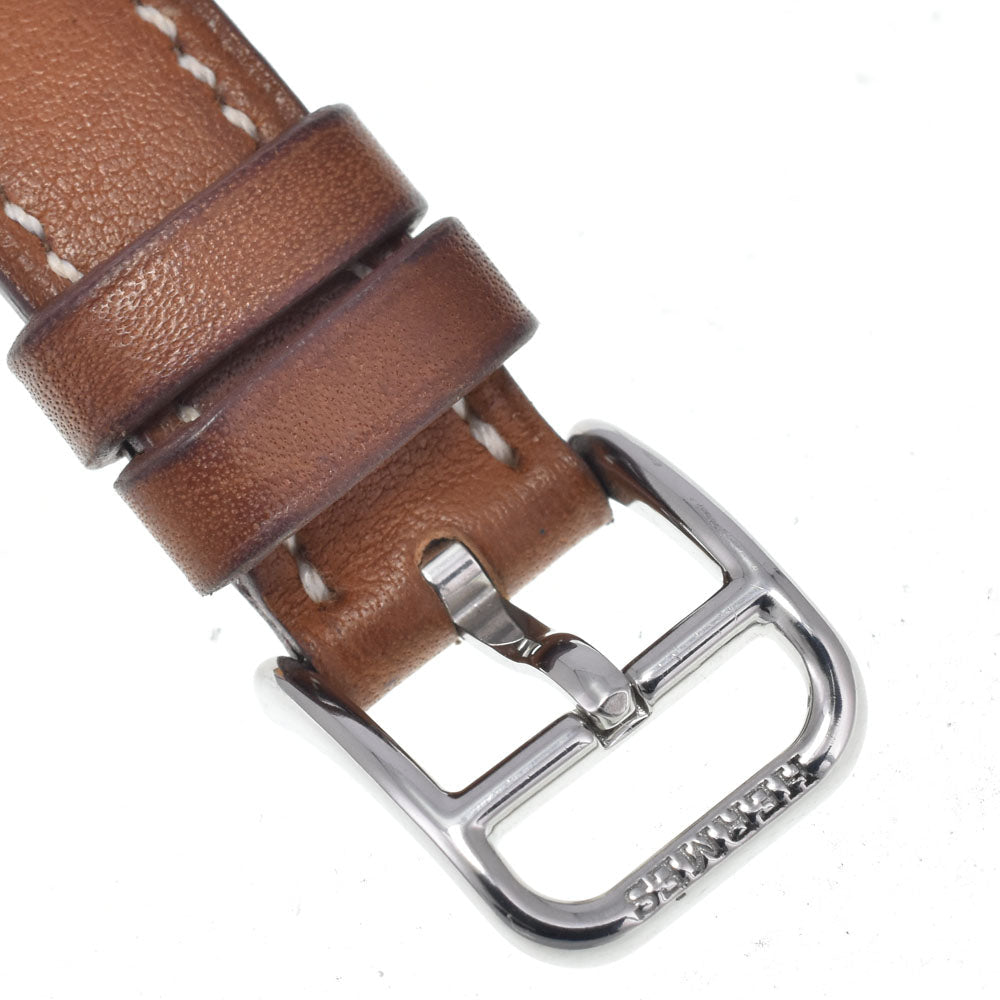 Hermes Cape Cod Double Tour Quartz Stainless Steel And Leather Watch (Pre-Owned)