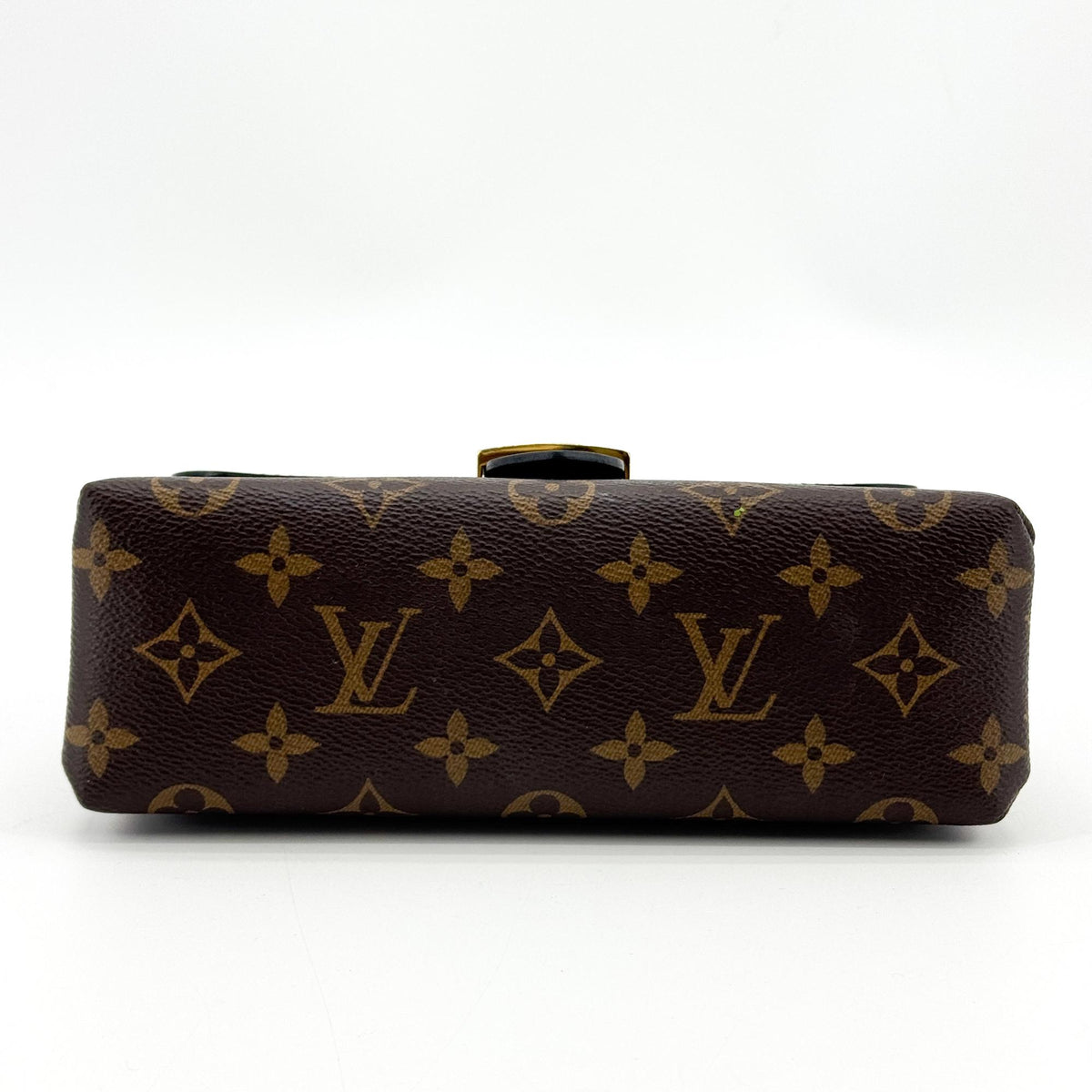 Louis Vuitton Locky Monogram Canvas With Leather Black Canvas Handbag (Pre-Owned)