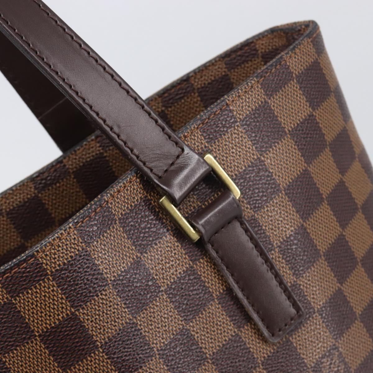 Louis Vuitton Vavin Damier With Leather Brown Canvas Handbag (Pre-Owned)