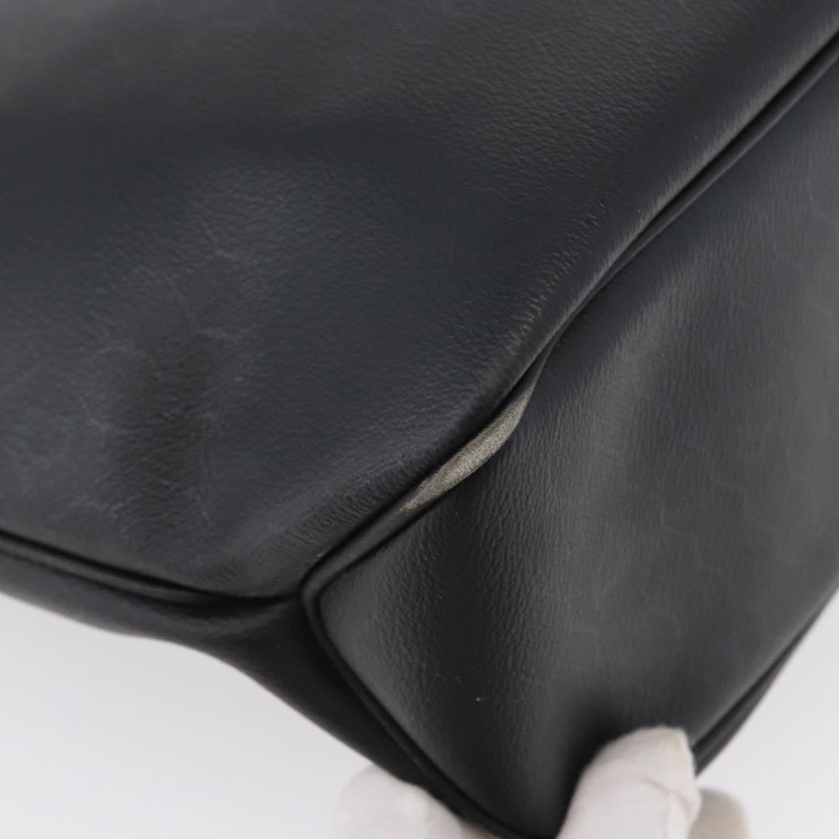 Christian Dior Vintage Honeycomb Canvas Black Pvc Shoulder Bag Bag (Pre-Owned)