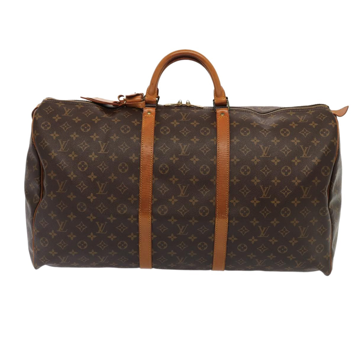 Louis Vuitton Keepall Monogram Canvas Brown Canvas Travel Bag Bag (Pre-Owned)
