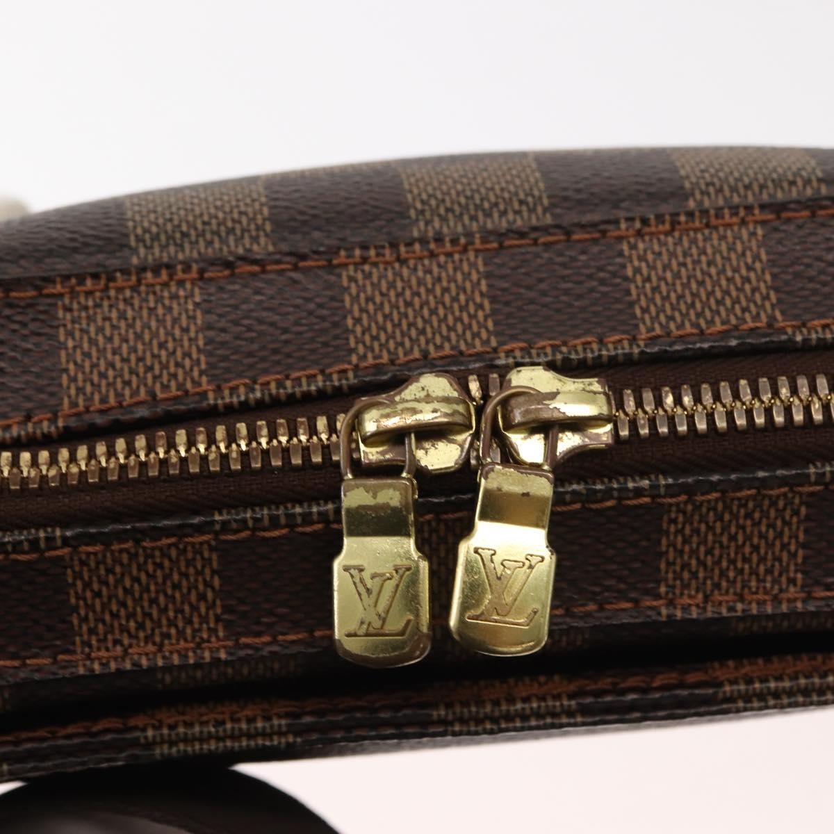 Louis Vuitton Geronimos Waist Damier Ebene Brown Canvas Shoulder Bag Bag (Pre-Owned)