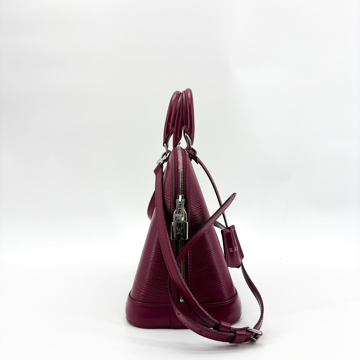 Louis Vuitton Alma Epi Leather Purple Leather Handbag (Pre-Owned)