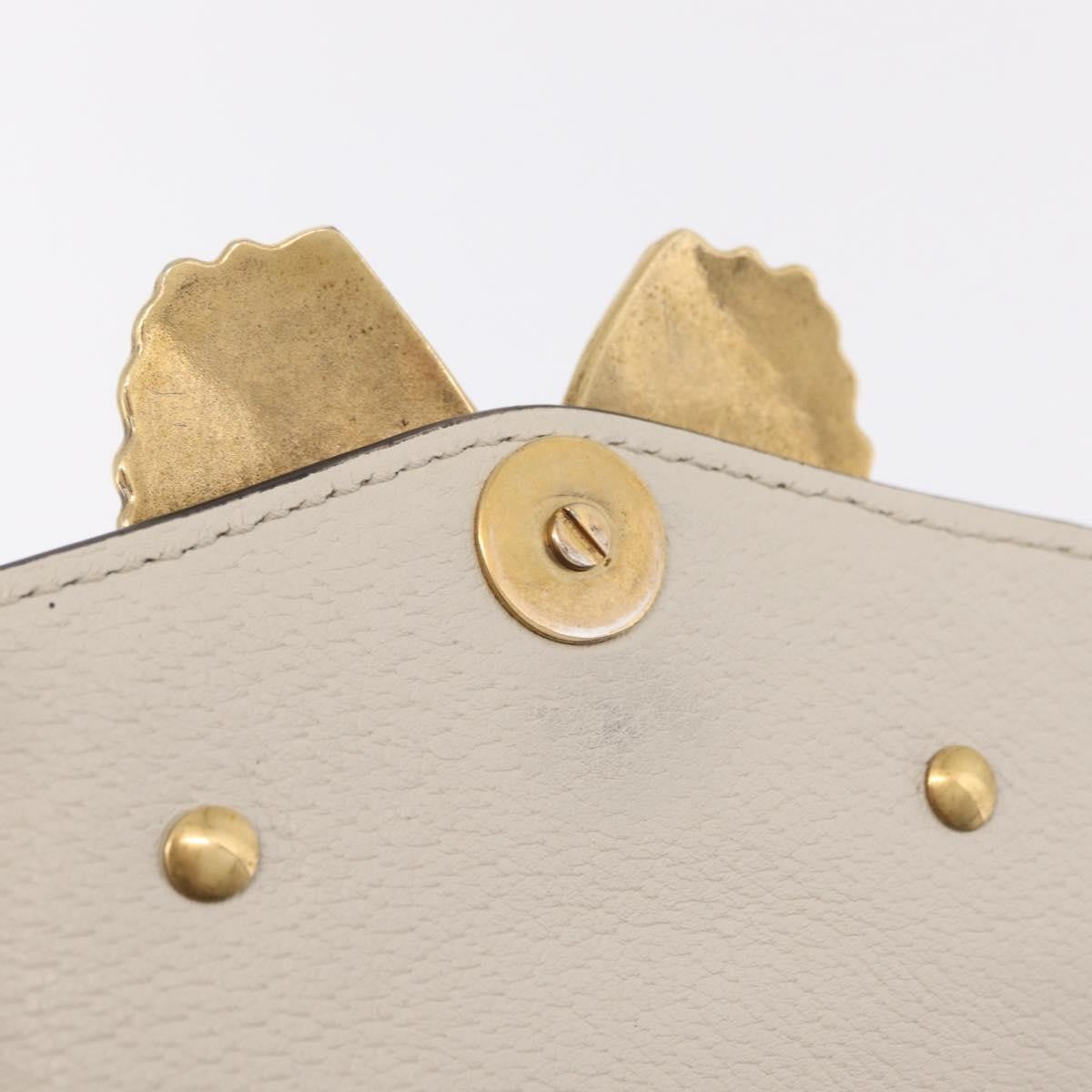 Gucci Totem Leather Beige Leather Shoulder Bag Bag (Pre-Owned)