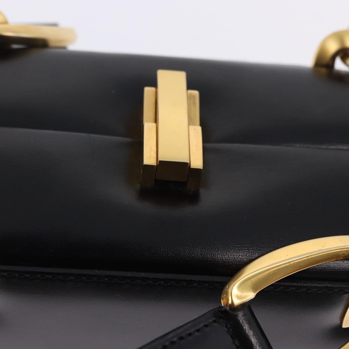 Celine Vintage Leather Black Leather Shoulder Bag Bag (Pre-Owned)
