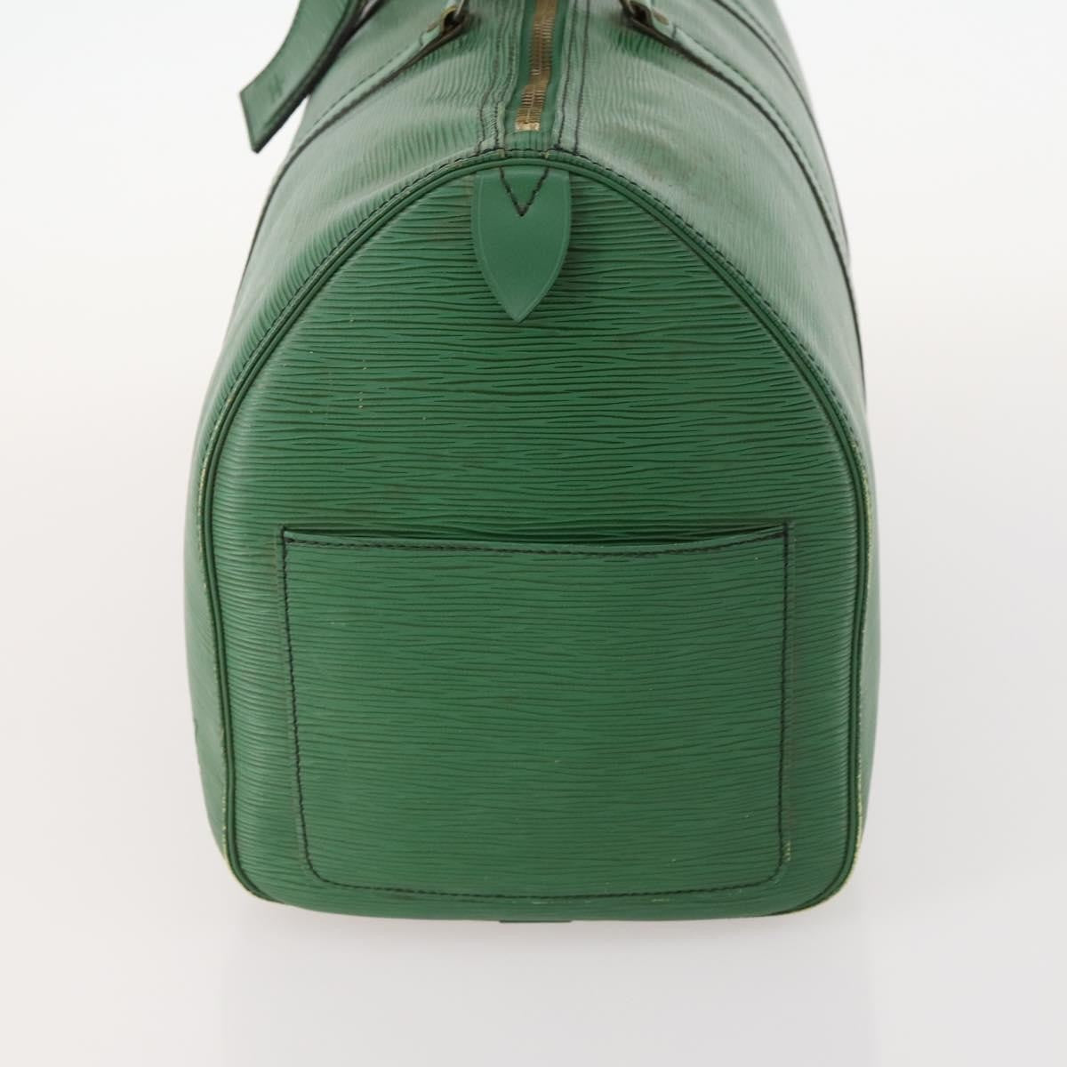 Louis Vuitton Keepall Epi Leather Green Leather Travel Bag Bag (Pre-Owned)