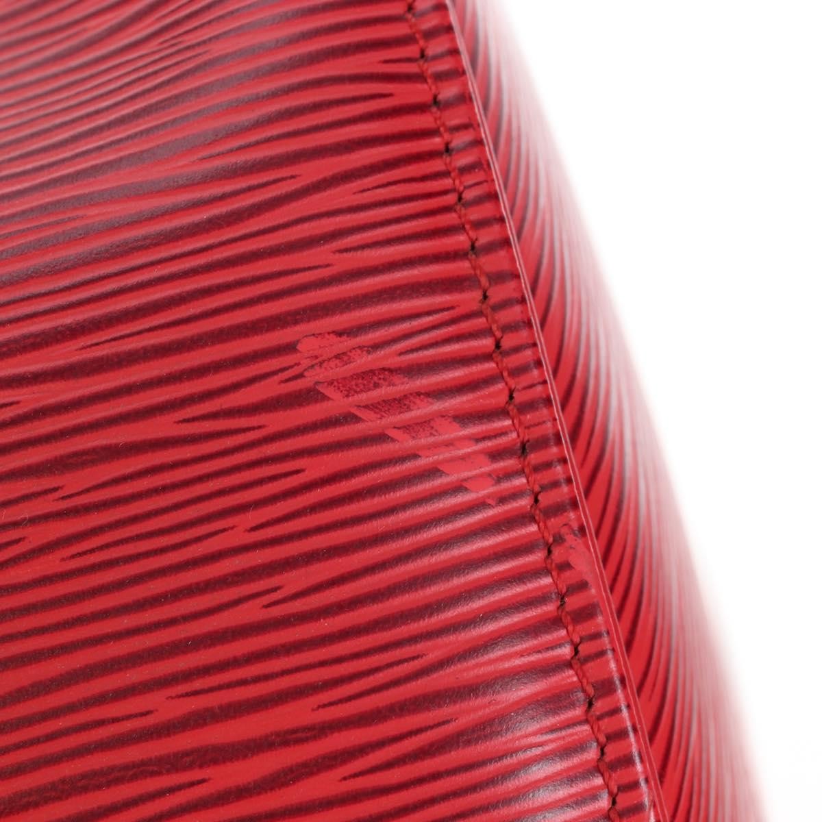 Louis Vuitton Keepall Epi Red Leather Travel Bag Bag (Pre-Owned)