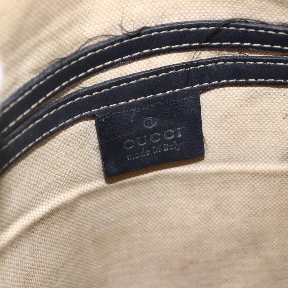 Gucci Flap Messenger Gg Coated Canvas Navy Canvas Shoulder Bag Bag (Pre-Owned)