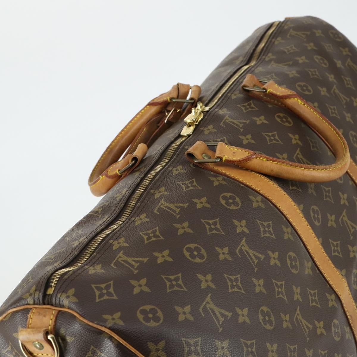 Louis Vuitton Keepall Bandouliere Monogram Canvas Brown Canvas Travel Bag Bag (Pre-Owned)