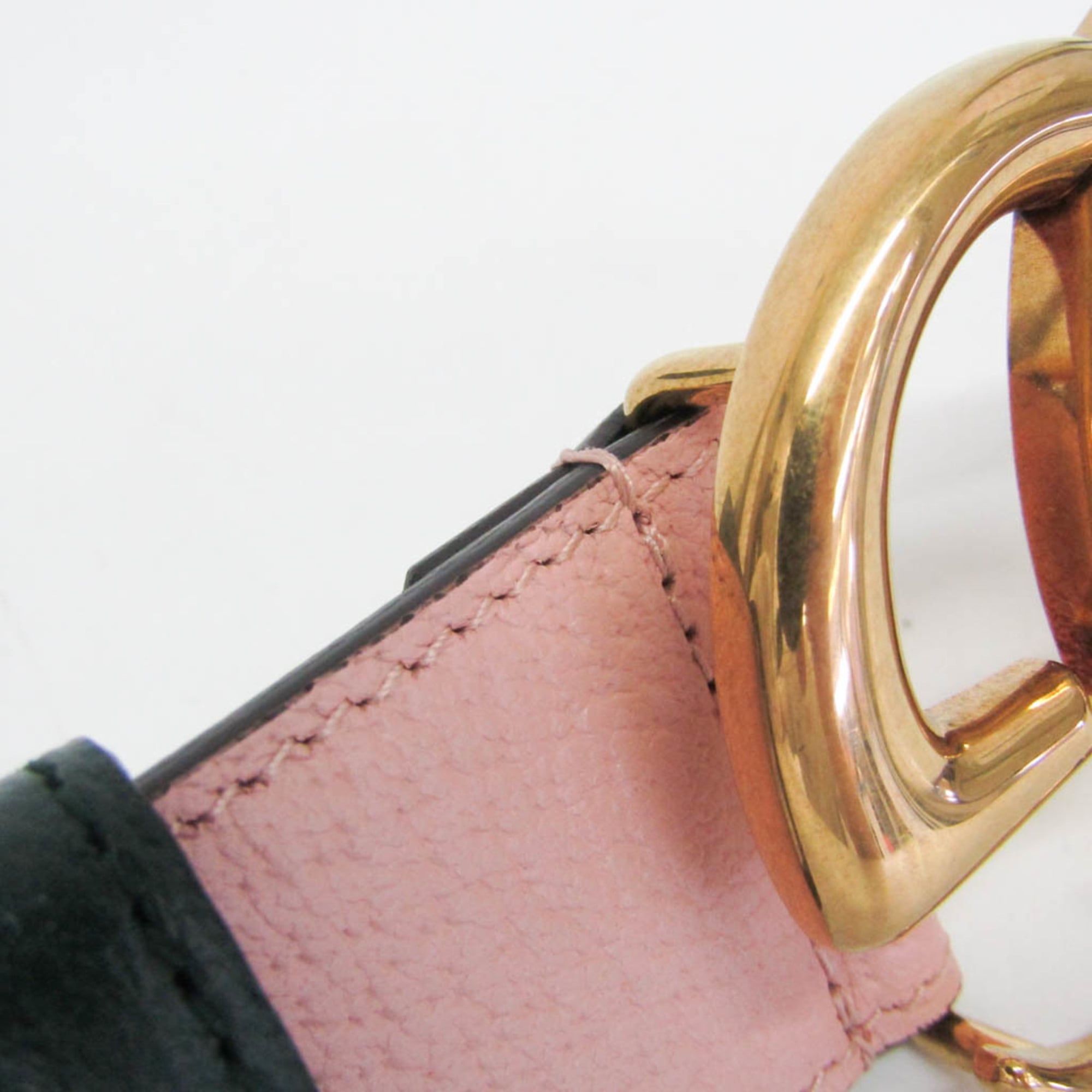 Gucci Gg Marmont Reversible Belt Leather Green Leather Belts Accessory (Pre-Owned)