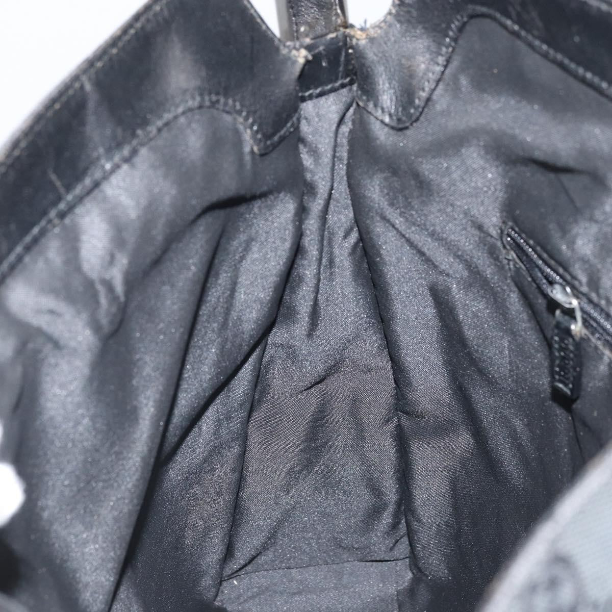 Gucci Jackie Gg Canvas Black Canvas Tote Bag Bag (Pre-Owned)