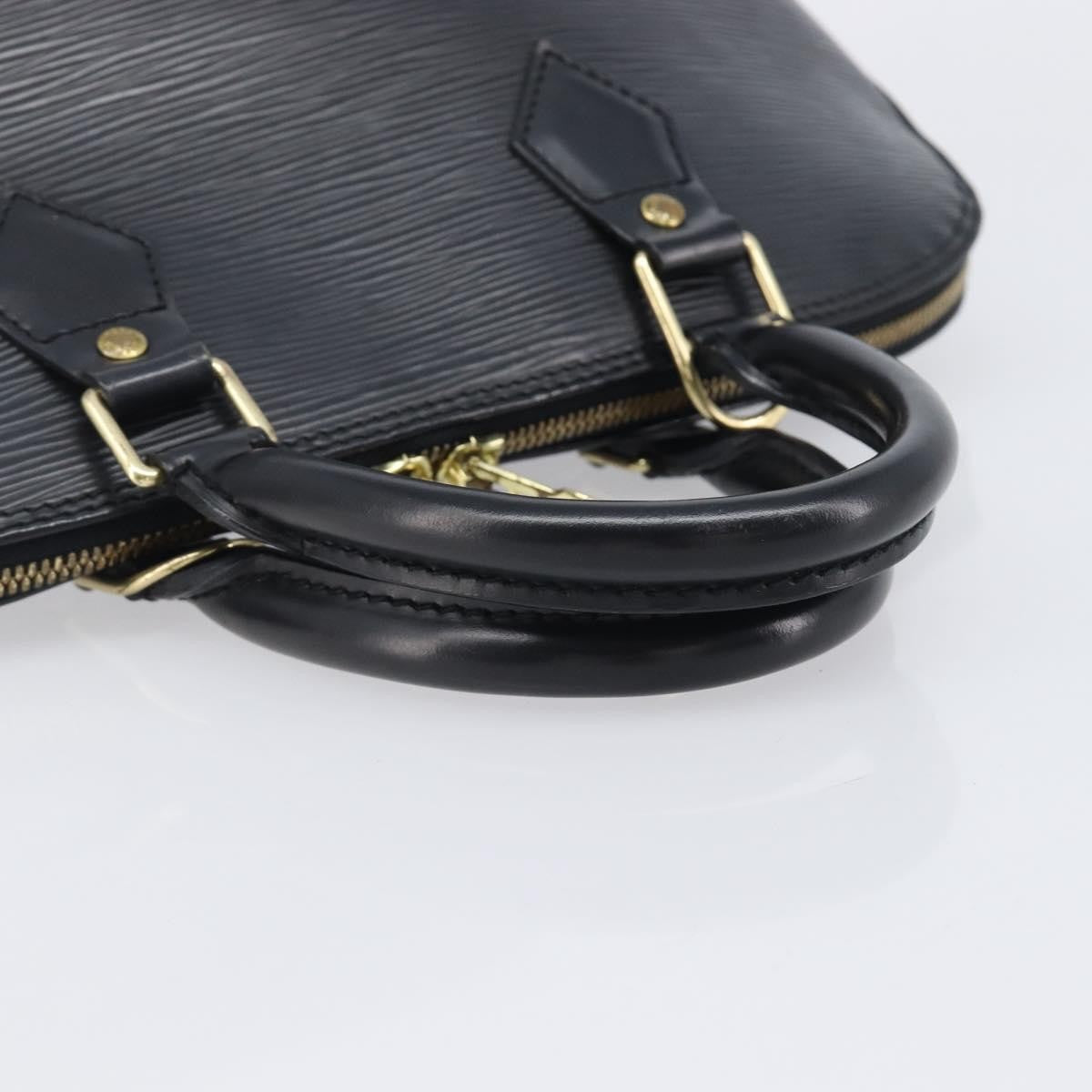 Louis Vuitton Vintage Alma Epi Leather Black Leather Handbag (Pre-Owned)
