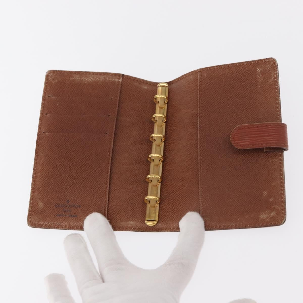 Louis Vuitton Agenda Cover Epi Leather Brown Leather Wallets Accessory (Pre-Owned)