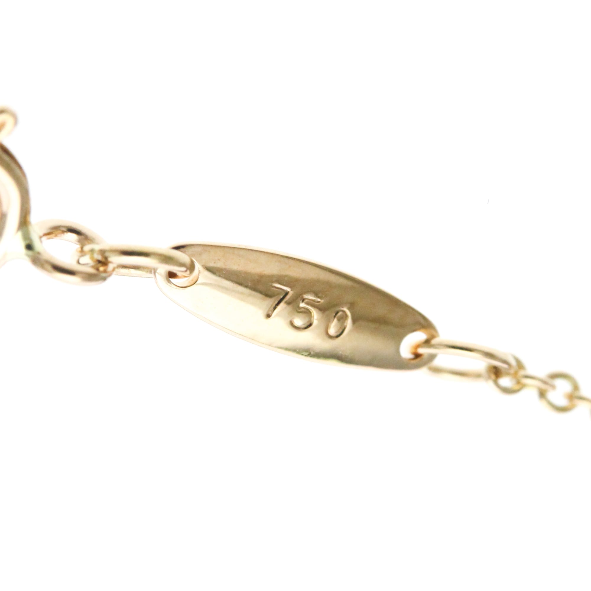 Tiffany & Co. Elsa Peretti Diamonds By The Yard Pendant 18K Rose Gold With Diamond Gold Pink_Gold Necklace Jewelry (Pre-Owned)