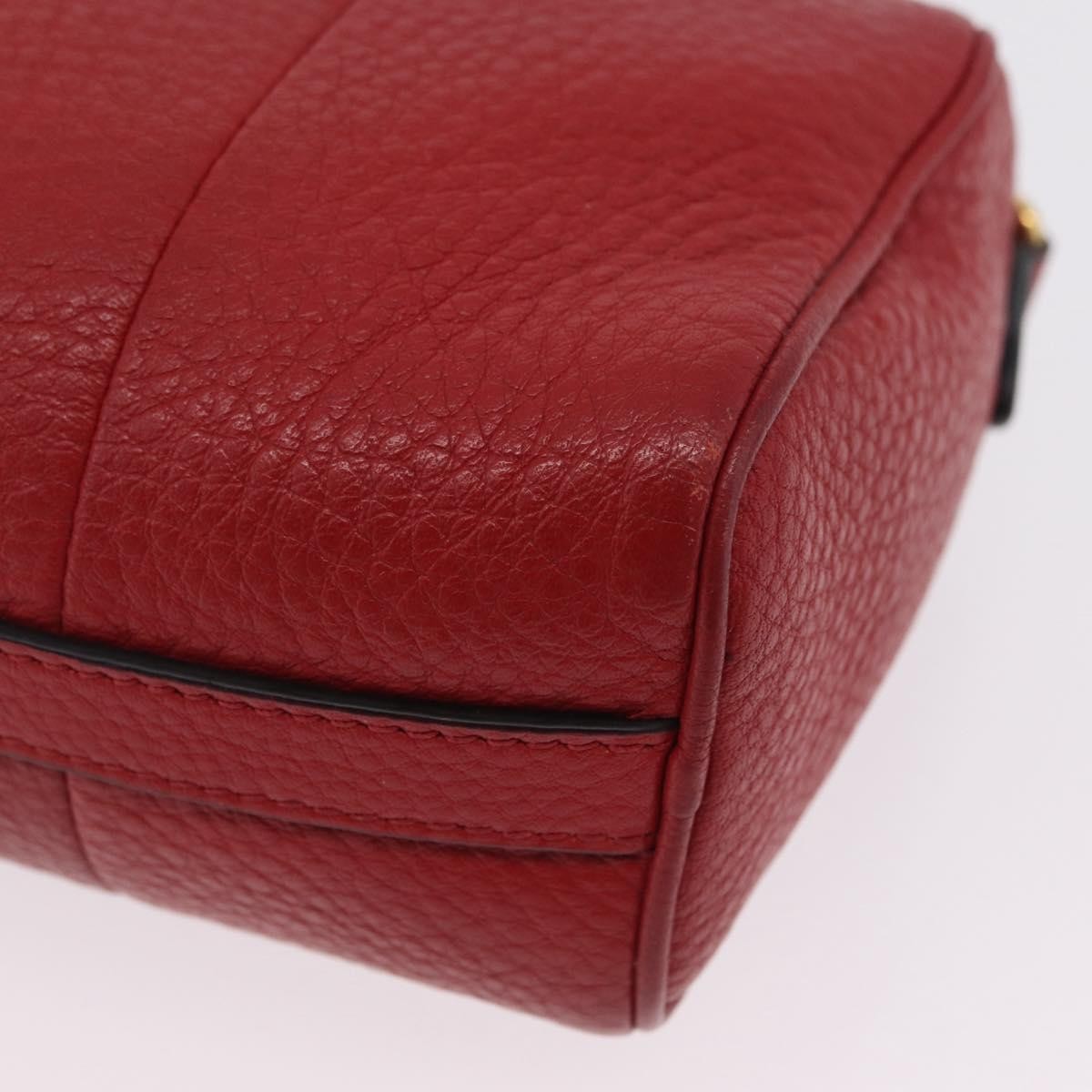 Prada Barrel Vitello Phenix Red Leather Crossbody Bag Bag (Pre-Owned)